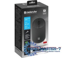 Mysz bezprzewodowa NOVAPRO MM-316 RF Czarna 1600 DPI