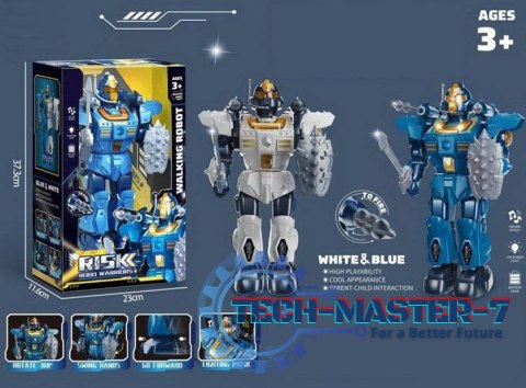 Robot na baterie muzyka, światło