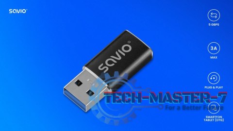 Adapter USB-C 3.1 (F) - USB-A 3.1 (M) AK-81 Adapter USB-C 3.1 (F) - USB-A 3.1 (M) AK-81