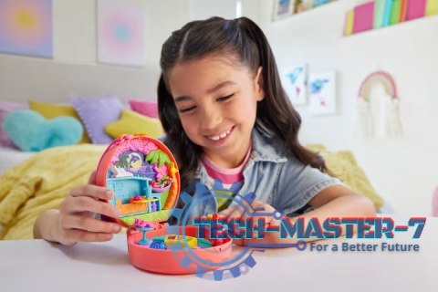 Figurki Polly Pocket Zestaw kompaktowy, Skuter Pieska Figurki Polly Pocket Zestaw kompaktowy, Skuter Pieska
