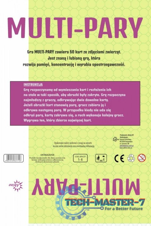 Gra Multi Pary - Zwierzęta Gra Multi Pary - Zwierzęta