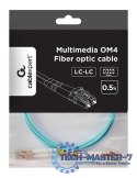 Kabel światłowodowy wielomodowy duplex OM4 50/125, LC/LC, 0.5m