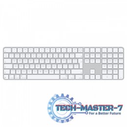 Klawiatura Magic Keyboard z Touch ID i polem numerycznym dla modeli Maca z czipem Apple - angielski (międzynarodowy) - białe kla