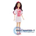 Lalka Barbie Fashionistas brunetka z falowanymi włosami