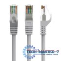Patch cord kat.6 miedź UTP 2m szary