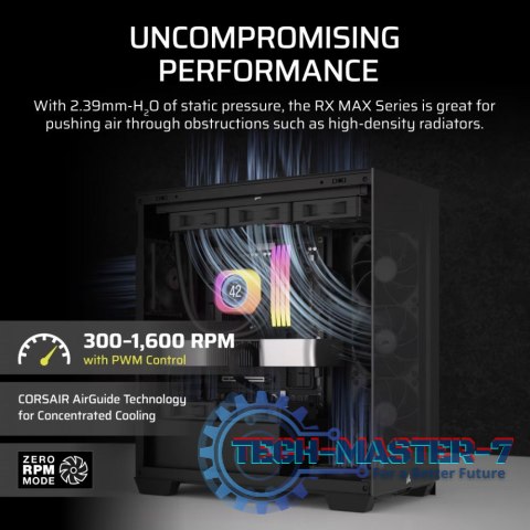Wentylator iCUE LINK RX140 MAX 140mm Single Fan Wentylator iCUE LINK RX140 MAX 140mm Single Fan