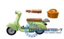 Zestaw figurek Vespa 71621 1969 Vespa 150 Sprint Veloce, jasnozielony