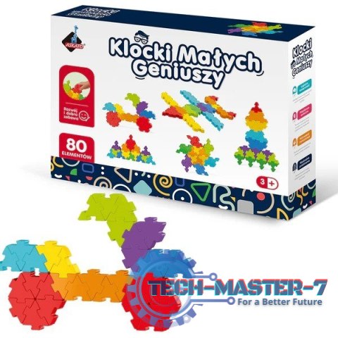 Klocki Małych Geniuszy - Puzzle 80 elementów Klocki Małych Geniuszy - Puzzle 80 elementów