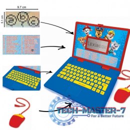 Laptop edukacyjny Psi Patrol Trzyjęzyczny UA/ENG/PL 186 aktywności