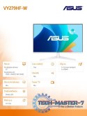 Monitor 27 cali VY279HF-W IPS HDMI DP 100Hz FHD