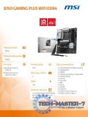 Płyta główna B760 GAMING PLUS WIFI s1700 4DDR4 DP/HDMI ATX