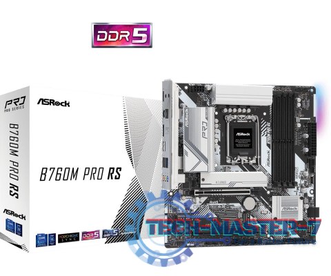 Płyta główna B760M Pro RS s1700 4DDR5 DP/HDMI mATX Płyta główna B760M Pro RS s1700 4DDR5 DP/HDMI mATX