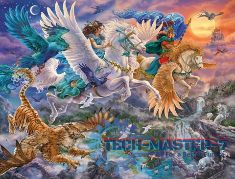 Puzzle 2000 elementów Fantazja Pegaz Puzzle 2000 elementów Fantazja Pegaz