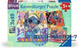 Puzzle 3x49 elementów Stitch