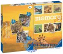 Puzzle 3w1 Dzikie zwierzęta gra memory