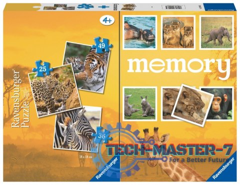 Puzzle 3w1 Dzikie zwierzęta gra memory Puzzle 3w1 Dzikie zwierzęta gra memory
