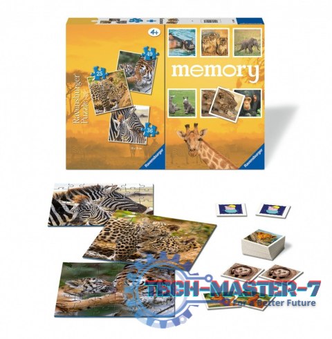 Puzzle 3w1 Dzikie zwierzęta gra memory Puzzle 3w1 Dzikie zwierzęta gra memory