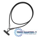 Kabel 2w1 USB C smycz 1m czarny