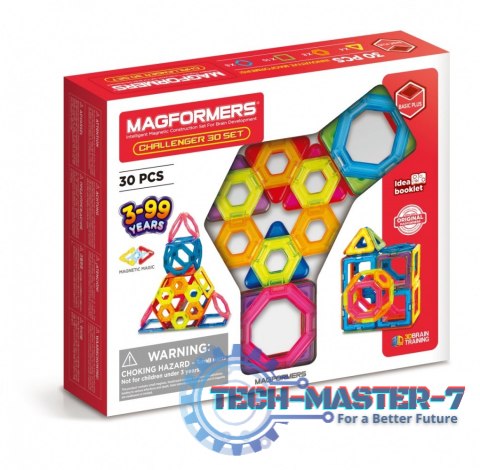 Klocki magnetyczne Challenger 30 elementów