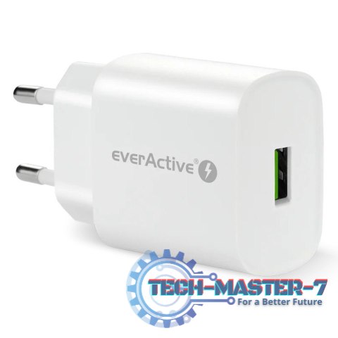 Ładowarka sieciowa 1X USB 18W QC3.0 Biała