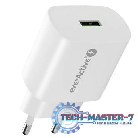 Ładowarka sieciowa 1X USB 18W QC3.0 Biała Ładowarka sieciowa 1X USB 18W QC3.0 Biała