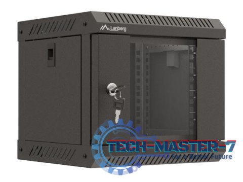 Szafa instalacyjna rack wisząca 10 cali 4U 300x300 czarna