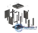 Szafa instalacyjna rack wisząca 10 cali 4U 300x300 czarna
