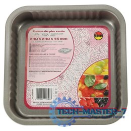 Blacha do pieczenia tortownica forma do ciast wypieków 24cm x 24cm szara