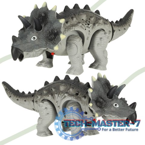 Dinozaur Triceratops zabawka interaktywna na baterie chodzi świeci ryczy Dinozaur Triceratops zabawka interaktywna na baterie chodzi świeci ryczy