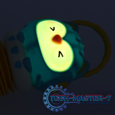 Harmonia akordeon zabawka sensoryczna dla dzieci sowa niebieska grająca LED 30cm Harmonia akordeon zabawka sensoryczna dla dzieci sowa niebieska grająca LED 30cm