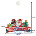 Lampki LED wisząca dekoracja okna świąteczna Merry Christmas XXL 45cm