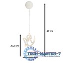 Lampki LED wisząca dekoracja okna świąteczna aniołek przyssawki 49cm 10 LED