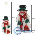 Lampki LED wisząca dekoracja okna świąteczna bałwan XXL 45cm