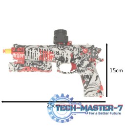 Pistolet na kulki żelowe wodne karabin zasilanie akumulatorowe USB + okulary 550szt. 7-8mm