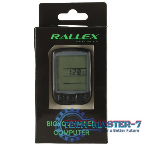 Licznik rowerowy RALLEX wodoodporny przewodowy prędkościomierz podświetlany 25w1 LCD Licznik rowerowy RALLEX wodoodporny przewodowy prędkościomierz podświetlany 25w1 LCD
