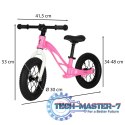 Rowerek biegowy Trike Fix Active X1 różowy lekki 3kg
