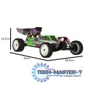 Samochód zdalnie sterowny terenowy wyczynowy WLToys 104002 1:10 4WD 2,4Ghz