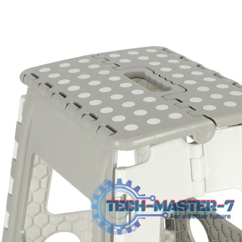 Stołek taboret składany antypoślizgowy wysoki 39cm jasny szary Stołek taboret składany antypoślizgowy wysoki 39cm jasny szary