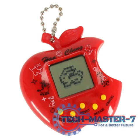 Tamagotchi gra elektroniczna dla dzieci jabłko czerwony Tamagotchi gra elektroniczna dla dzieci jabłko czerwony