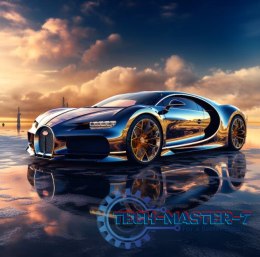 Diamentowa mozaika - Auto Bugatti