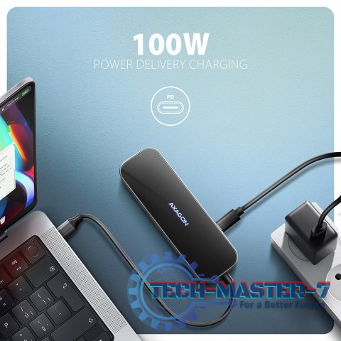 HMC-6GLN Wieloportowy hub USB 6in1, 5Gbps, 2xUSB-A, 1x USB-C, GLAN, HDMI 4K/60Hz, PD 100W, 20cm USB-C kabel HMC-6GLN Wieloportowy hub USB 6in1, 5Gbps, 2xUSB-A, 1x USB-C, GLAN, HDMI 4K/60Hz, PD 100W, 20cm USB-C kabel