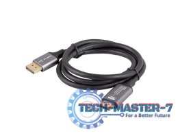 Kabel Displayport(M)-HDMI(M) 1M 4K czarno-srebrny