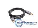 Kabel Displayport(M)-HDMI(M) 1M 4K czarno-srebrny
