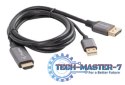 Kabel HDMI(M)-Displayport(M) 1M 4K czarny