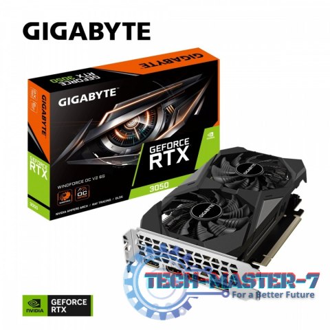 Karta graficzna GeForce RTX 3050 WINDFORCE OC V2 6GB GDDR6 96bit 2DP/2HDMI Karta graficzna GeForce RTX 3050 WINDFORCE OC V2 6GB GDDR6 96bit 2DP/2HDMI