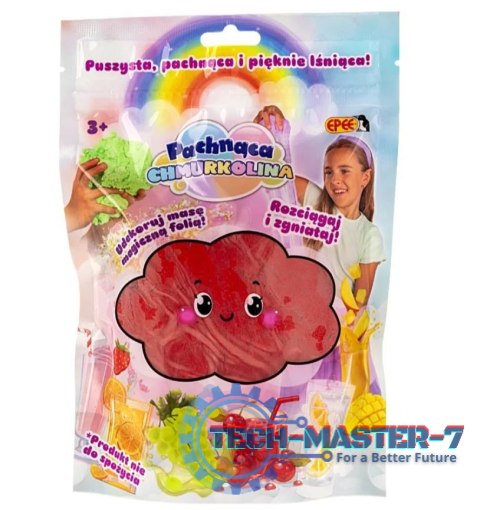 Masa plastyczna Chmurkolina z magiczną folią sok wiśniowy