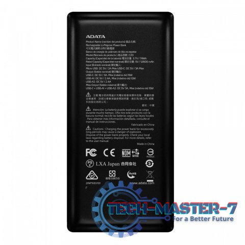Powerbank C20 20000mAh USB-C czarny Powerbank C20 20000mAh USB-C czarny