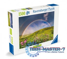 Puzzle 1500 elementów Tęcza nad łąka
