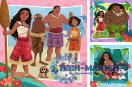 Puzzle 3 x 49 elementów Vaiana 2
