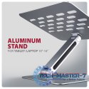 STND-LQ Podstawa do laptopów aluminiowa 10-16" cali, regulowane kąty nachylenia